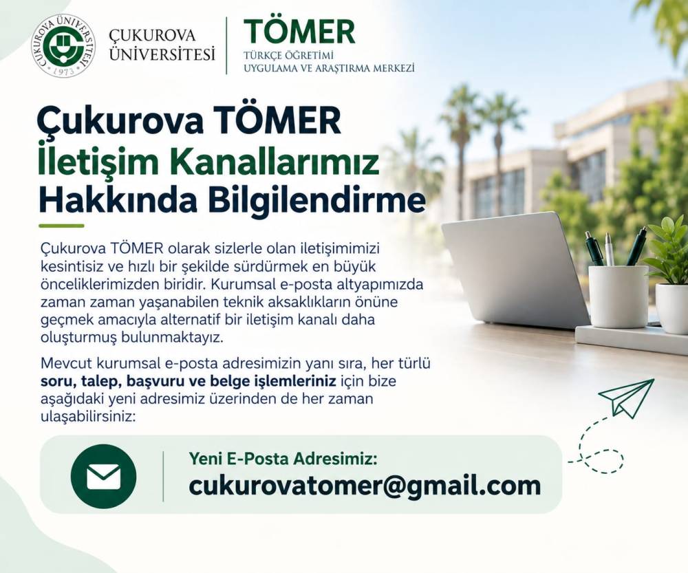 İletişim Kanallarımız Hakkında Bilgilendirme