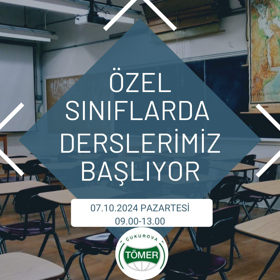 ÖZEL SINIFLARDA DERSLERİMİZ 07 EKİM 2024 PAZARTESİ GÜNÜ BAŞLIYOR.